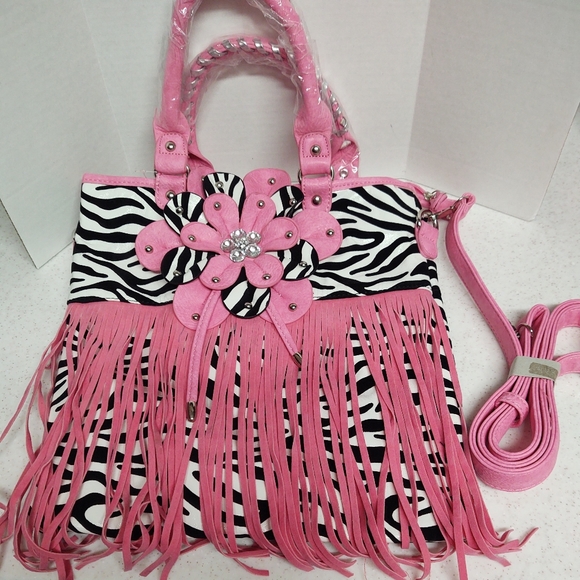 Cowgirl Trendy, 🆕 Large 13"X13" Fringed Shoulder Bag Crossbody, Final Markdown. - Picture 2 of 8